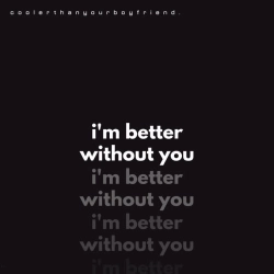 Обкладинка: i'm better without you